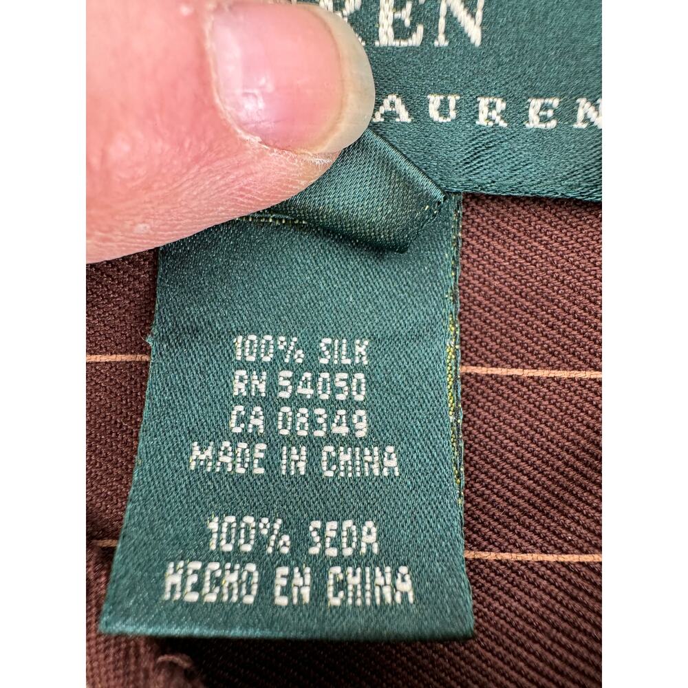 Ralph Lauren Y2K Vintage Silk Nehru collar Button Up Blouse Women's US size Med - Picture 4 of 7